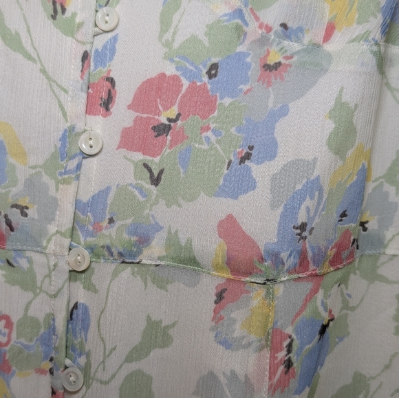 Polo Ralph Lauren Floral Maxi Dress 8 Cottagecore Romantic Boho Wedding - Picture 7 of 10